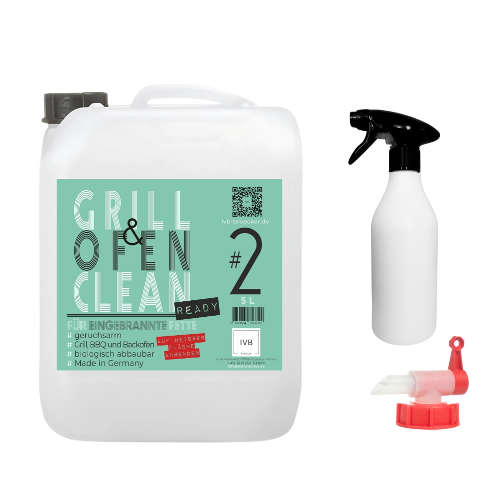 Grill Clean 5 l inkl. Zubehör (Krustenentferner) gebrauchsrfertig
