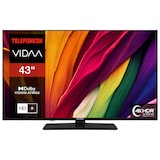 thumbnail of Telefunken XU43VP750M Fernseher 43 Zoll Smart TV VIDAA 4K UHD HDR Dolby Vision HD+ 6 Monate (2026)