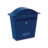 thumbnail of Boîte aux lettres Paris, montage mural, avec porte-nom, 2 clés, dimensions (H x l x P) 37 x 26.5 x 13.2 cm, bleu