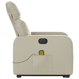 thumbnail of vidaXL Massagesessel mit Aufstehhilfe Elektrisch Creme Kunstleder