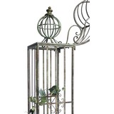 thumbnail of DanDiBo Rosenbogen mit Tor Pforte Metall 275x170 cm Rundbogen Torbogen Pergola 110241 Schmiedeeisen Rankhilfe Gartentor