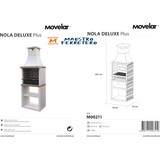 thumbnail of MF - Barbecue Prefabbricato a Legna e Carbonella Modello Nola Plus Deluxe (Beige, refrattario - 70 x 47 x 221 cm) RIF: M00211 - Uso Esterno