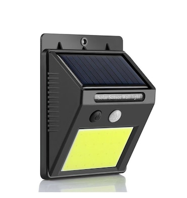 Candeeiro solar com sensor de movimento e luz interior e exterior de 24 LED COB