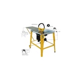 thumbnail of Scie circulaire de table 2000 W Disque 315 mm inclinaison 45° Professionnelle VITO