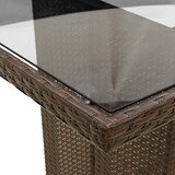 thumbnail of vidaXL 11-tlg. Garten-Bistro-Set mit Kissen Braun Poly Rattan