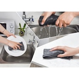 thumbnail of METRO Professional Panno per lucidare in microfibra, poliestere, grigio, 5 pezzi