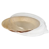 thumbnail of 50 Teller, Palmblatt rund 500 ml Ø 23 cm · 5,3 cm mit rPET Deckel Kombipack