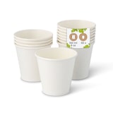 thumbnail of BIOZOYG Pappbecher 50 Stück 150 ml / 6 oz, Ø 80 mm, weiß - Becher für Heißgetränke - Kaffeebecher to go - Einwegbecher, Alternative zu Styroporbecher