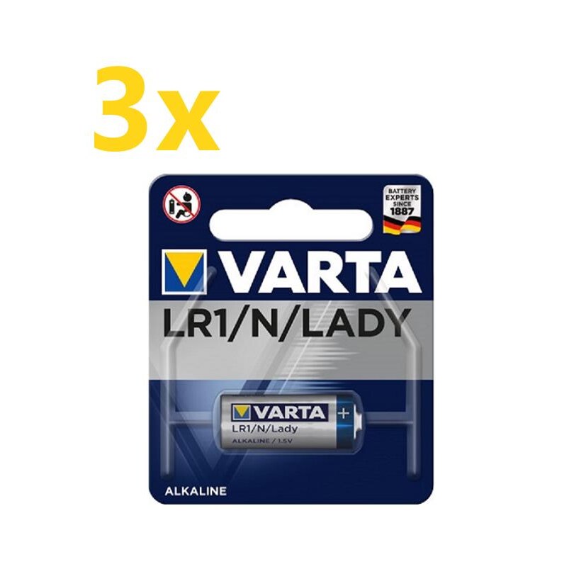 3x Varta Professional Electronics 4001 Lady Batterie 1er Blister