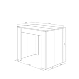 thumbnail of Consolle allungabile, Tavolo consolle allungabile, 140, Per 6 persone, Tavolo da pranzo, Stile moderno, Nero _ 147_17
