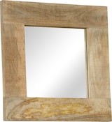 thumbnail of Décoshop26 - Quadratischer Wandspiegel aus massivem Mangoholz 50 x 50 cm DEC022723 DEC022723