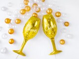 thumbnail of Folienballon Champagnerglas `Happy New Year` gold