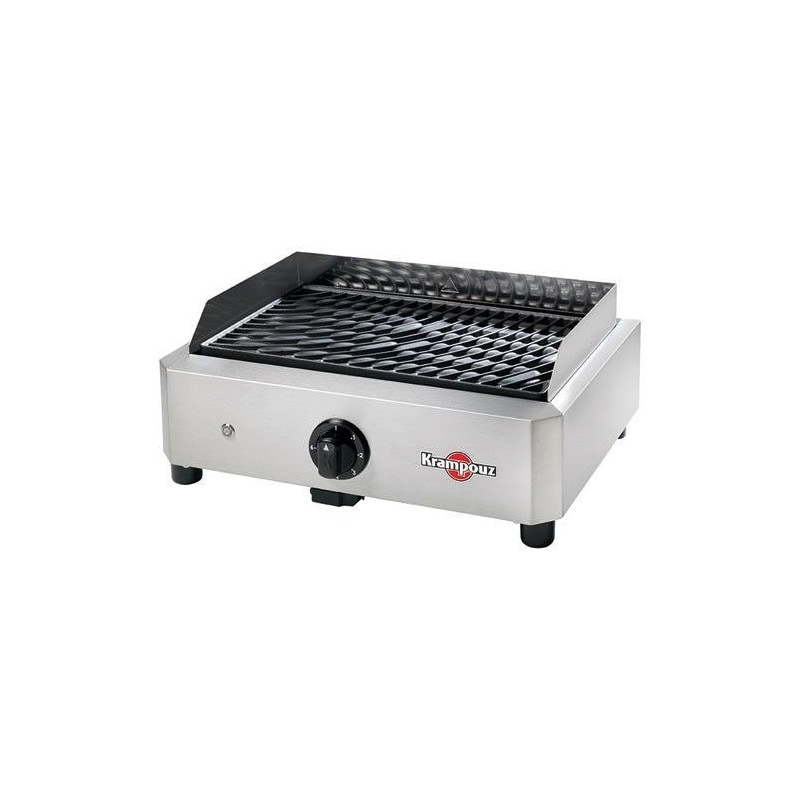 Gril Electrique 1700w Th 300°c Plaque Fonte 40x25 Cm Inox Krampouz - Gecim1oa00