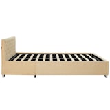 thumbnail of tectake Gestoffeerd bed met LED-strips & opbergruimte - beige, 120 x 200 cm - 405974