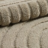 thumbnail of Teppich Wohnzimmer 3D Skandinavischer Boho Modern Waschbar Strapazierfähig Esszimmer OEKO-TEX Rund Beige 160x160 cm – RIGI von Kadima Design