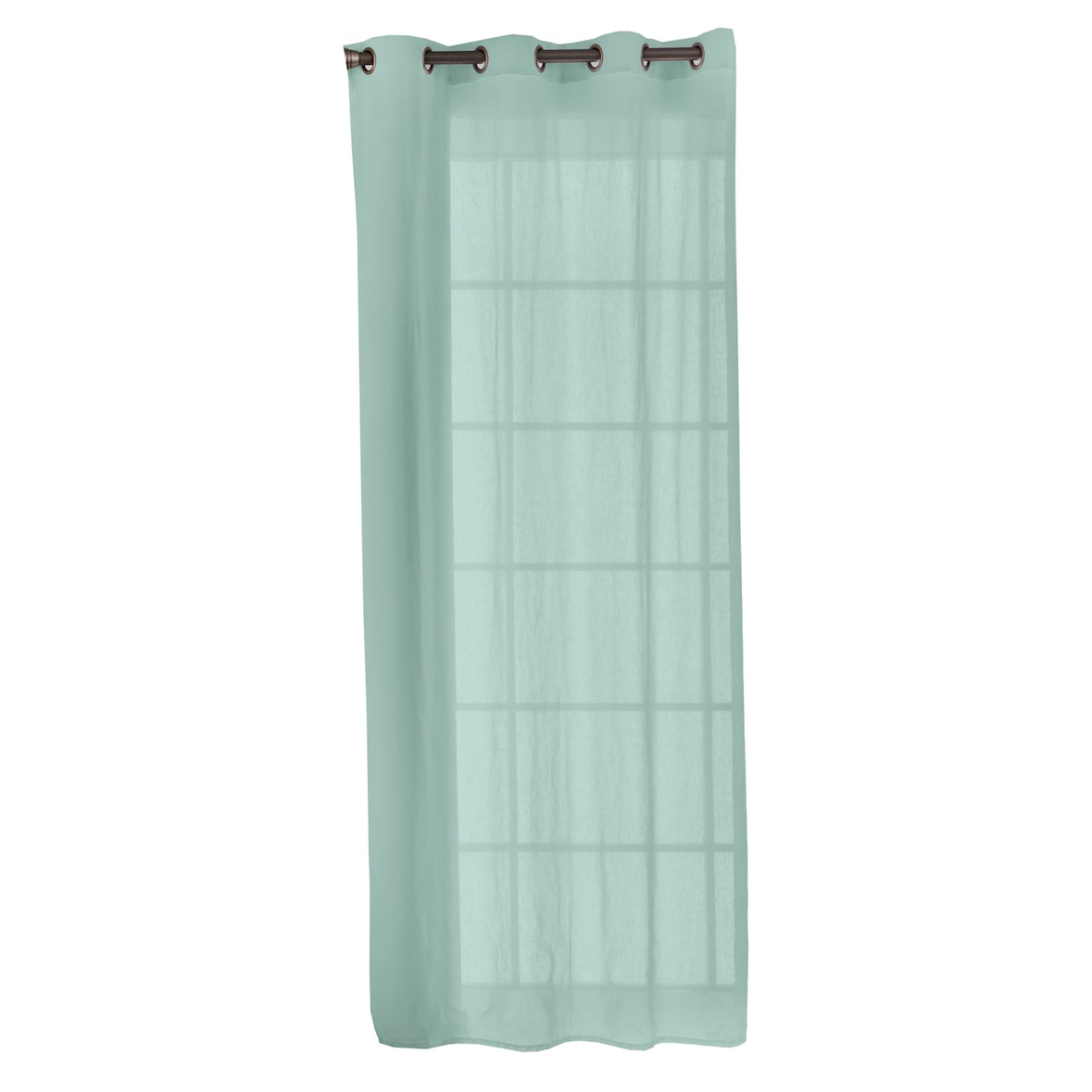 Cortina lisa 200x260 cm algodão feito na espanha Verde 702 Naturals