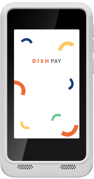 DISH Pay Now - lettore di carte contactless con stazione di ricarica, 7.55 x 1.47 x 14.05 cm, bianco