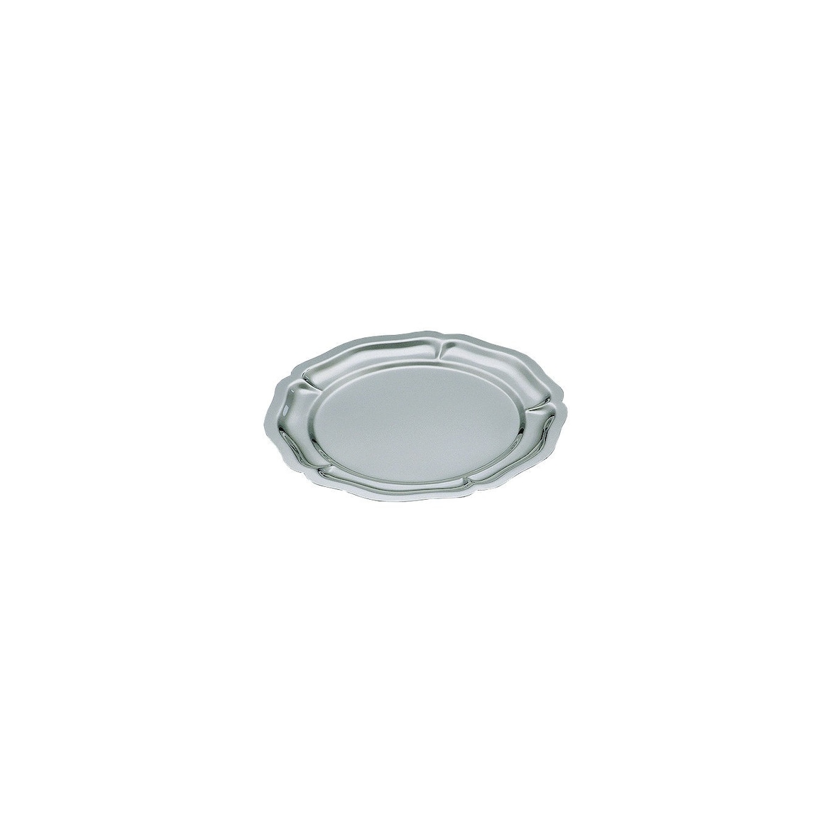 Plat de service inox rond Louis XV Ø 30 cm Stellinox