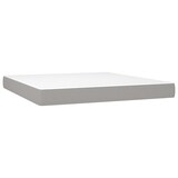 thumbnail of vidaXL Boxspringbett mit Matratze & LED Hellgrau 160x200 cm Stoff