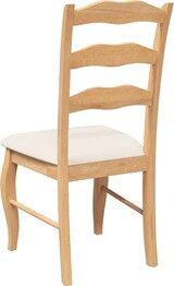 thumbnail of Esszimmerstühle RESZ mit Kissen 2er Set Hellbraun-Creme Massivholz | Küchenstuhl Wohnzimmerstühle Essstühle bequem