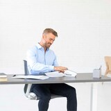 thumbnail of Fellowes Grapadora EasyPress LX860 EasyPress blanca Microban. Media carga