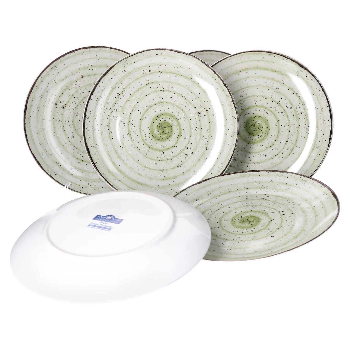 6er Set Essteller flach Riva 27cm Porzellan