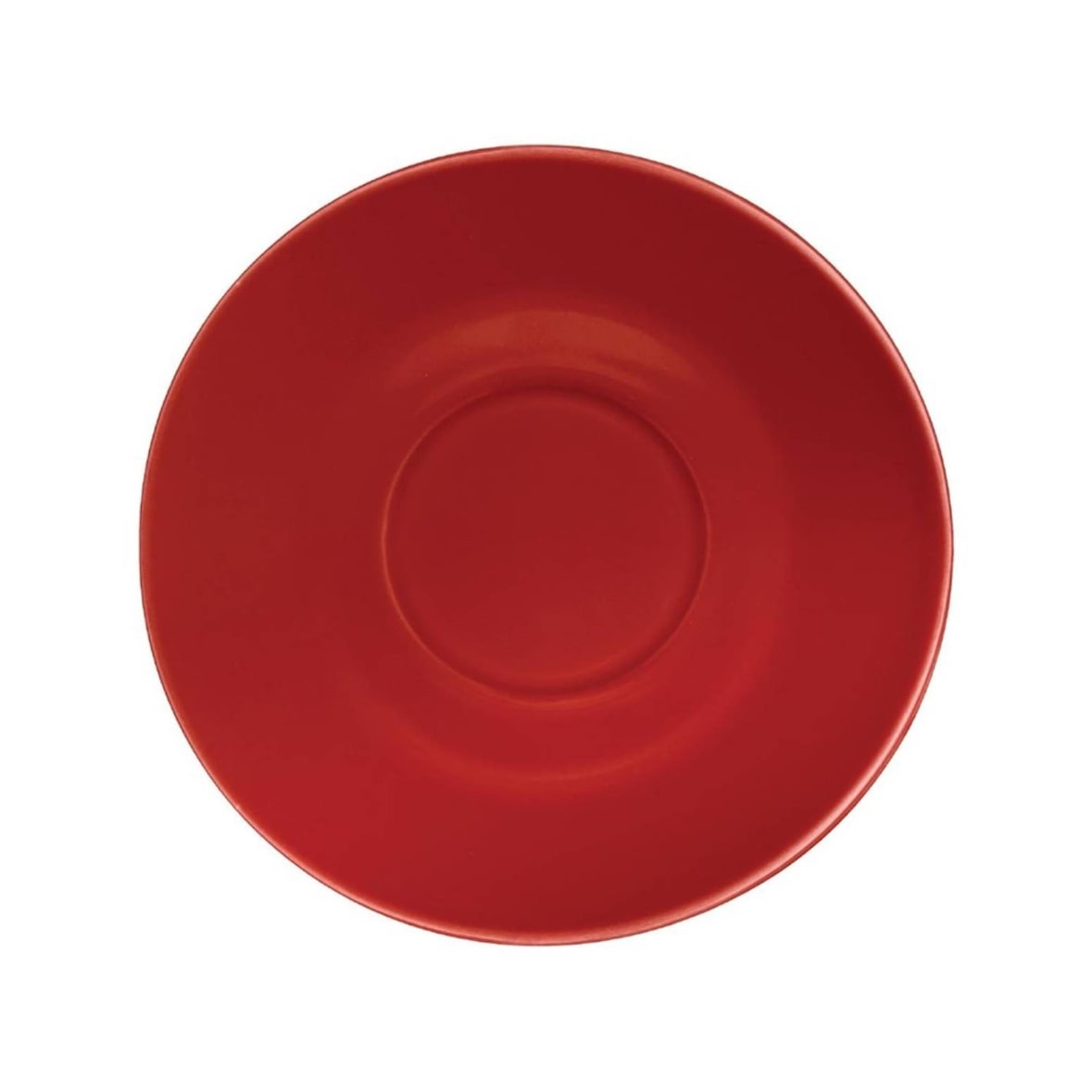 Platillo para Tazas 228ml Rojo Juego de 12