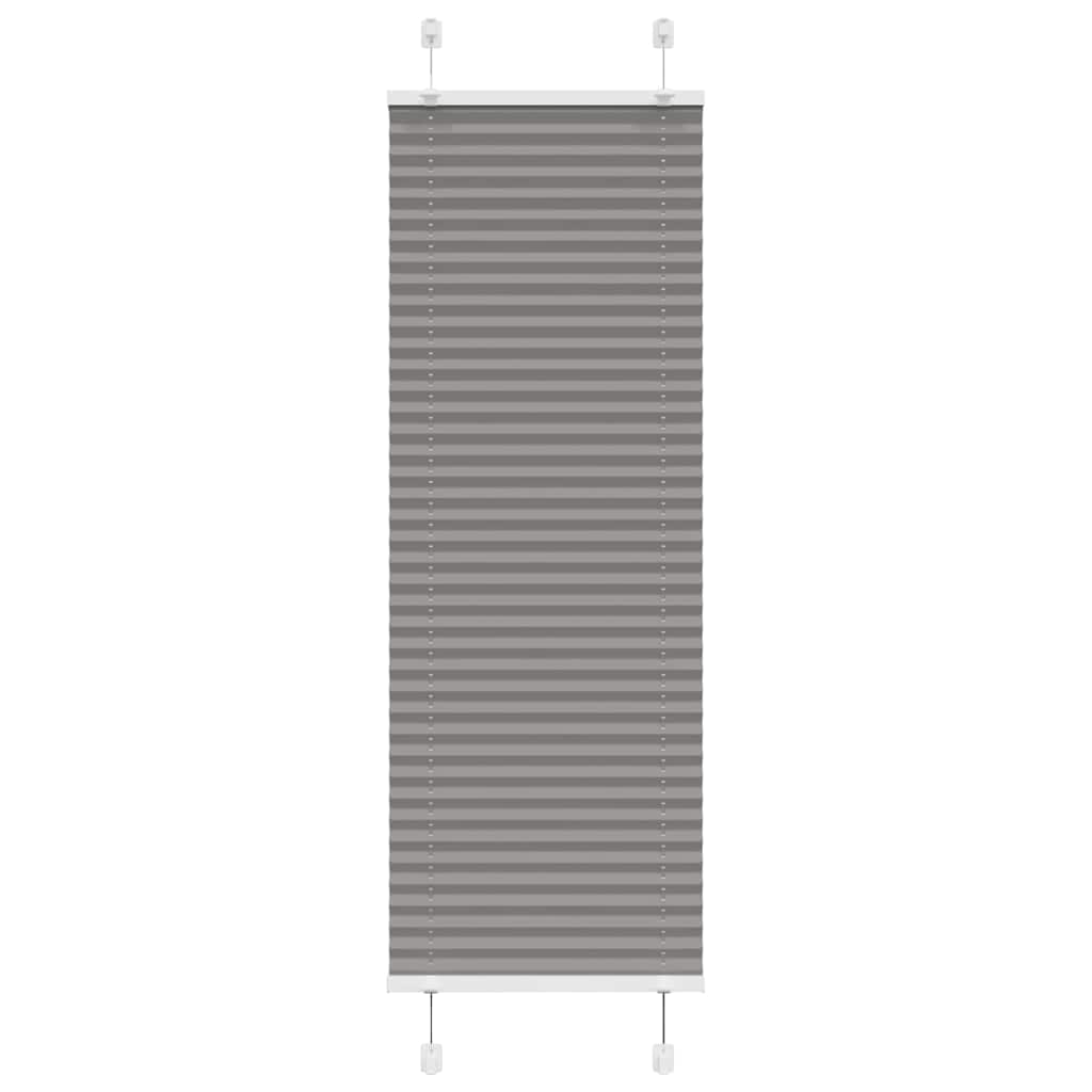 vidaXL Plissee Anthrazit 40x150 cm Stoffbreite 39,4 cm Polyester