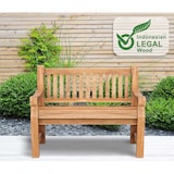 thumbnail of Teakbank 120 cm mit Abdeckhaube Jackson