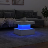 thumbnail of vidaXL Salontafel met LED-verlichting 50x50x40 cm wit