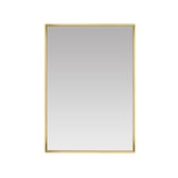 thumbnail of Espejo de pared forma rectangular dorado