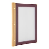 thumbnail of Securit® Menukaart A4 "Wood" - Bordeaux - 4 zijden