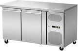 thumbnail of Gastro Edelstahl Tiefkühltisch Tiefkühltheke 2 Türen ohne Aufkantung 260 L