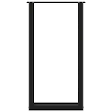 thumbnail of Helloshop26 - Juego de 2 patas ajustables para mesa de bar en forma de U 40 x 90-91 cm diseño moderno acero negro 02_0057456