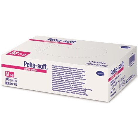Peha-soft nitrile white puderfrei - Gr. Small - PZN 09339013