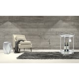 thumbnail of Desserte roulante ronde inox/miroir d.57cm