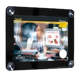 thumbnail of Securit® A3-Posterhalter für Schaufenster – Schwarz – Mit 4 Saugnäpfen – Beidseitig