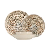 thumbnail of Novastyl - Lot 48 assiettes ambre en grès marron et beige