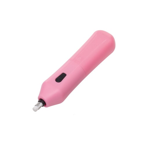 bind elektrischer Radierer ABS batteriebetriebener Radierer Präzisionsradierer Radiergummi Radierstift rosa 70524