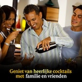 thumbnail of Bar Dedicated 16-delige cocktail shaker set (Zwart) – RVS met houten standaard & receptenboekje