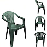 thumbnail of Ensemble de 6 fauteuils Ratak avec table ovale rectangulaire vert Cayman