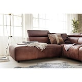 thumbnail of KAWOLA Sofa RISO Ecksofa mit motorischer Sitztiefenverstellung Leder braun Recamiere links