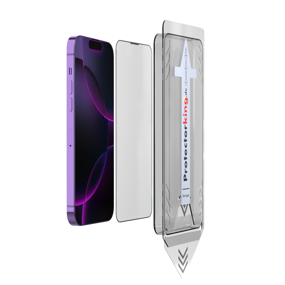 5x 9H Panzerglas für iPhone 15 Pro 3D KLAR Staubfreie Installation echtes Tempered Glass Panzerhartglas Schutzglas Displayschutz Schutzfolie