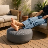 thumbnail of Opblaasbare Poef Ø 60 × 20 cm – Grijs – Draagvermogen 100 kg – Ultralicht (500 g) – Geschikt voor Binnen, Terras en Tuin