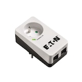 thumbnail of Multiprise/parafoudre - Eaton Protection Box 1 Tel Fr - Pb1tf - 1 Prise Francaises + 1 Prise Telephonique Rj - Blanc + Noir
