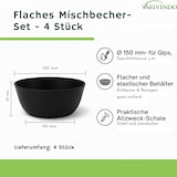 thumbnail of Anrührbecher Gips Mischbecher Schwarz 4 Stück 150 mm Durchmesser Zylindrisch