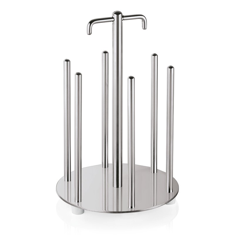 3x Schüsselspender für 52 Schüssel, Ø 14 cm, Höhe 29 cm, Chromnickelstahl