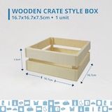 thumbnail of Espirito Rebelde Caixa de Madeira Estilo Gaiola 16,7x16,7x7,5 cm - Caixa Versátil: Cesto de Frutas, Cabaz de Natal e Páscoa