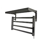 thumbnail of PURLINE Radiateur sèche-serviettes électrique avec étagère noir 55W NTW-09