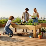 thumbnail of HORTALIA Mesa de cultivo Gardenbrico XL40 em madeira tratada para exterior - 160x80x40 cm